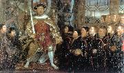 Henry VIII and the Barber Surgeons sf HOLBEIN, Hans the Younger